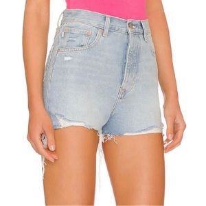 NEW Lovers & Friends High Rise Cut Off Denim Shorts 29